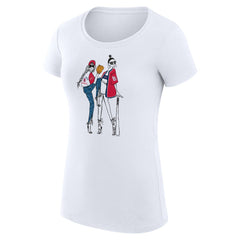 St. Louis Cardinals G-III 4Her by Carl Banks Women's Super-Slim Fit Lightweight Baseball Girls T-Shirt - White - MLB Lifestyle