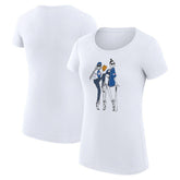 Toronto Blue Jays G-III 4Her by Carl Banks Women's Super-Slim Fit Lightweight Baseball Girls T-Shirt - White - MLB Sale