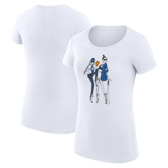 Toronto Blue Jays G-III 4Her by Carl Banks Women's Super-Slim Fit Lightweight Baseball Girls T-Shirt - White - MLB Sale