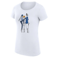 Toronto Blue Jays G-III 4Her by Carl Banks Women's Super-Slim Fit Lightweight Baseball Girls T-Shirt - White - MLB Sale
