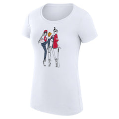 Washington Nationals G-III 4Her by Carl Banks Women's Super-Slim Fit Lightweight Baseball Girls T-Shirt - White - MLB Online