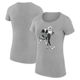 Los Angeles Kings G-III 4Her by Carl Banks Women's Super-Slim Fit Lightweight Hockey Girls T-Shirt - Heather Gray - NHL 200632789