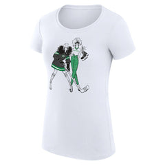 Dallas Stars G-III 4Her by Carl Banks Women's Super-Slim Fit Lightweight Hockey Girls T-Shirt - White - NHL 200632800