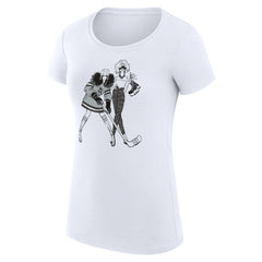 Los Angeles Kings G-III 4Her by Carl Banks Women's Super-Slim Fit Lightweight Hockey Girls T-Shirt - White - NHL 200632808