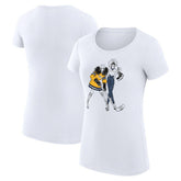 Nashville Predators G-III 4Her by Carl Banks Women's Super-Slim Fit Lightweight Hockey Girls T-Shirt - White - NHL 200632811