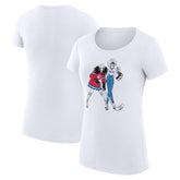 New York Rangers G-III 4Her by Carl Banks Women's Super-Slim Fit Lightweight Hockey Girls T-Shirt - White - NHL 200632816