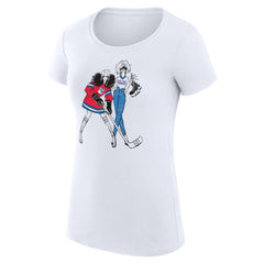 New York Rangers G-III 4Her by Carl Banks Women's Super-Slim Fit Lightweight Hockey Girls T-Shirt - White - NHL 200632816