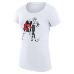 Ottawa Senators G-III 4Her by Carl Banks Women's Super-Slim Fit Lightweight Hockey Girls T-Shirt - White - NHL 200632818