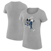 Tampa Bay Lightning G-III 4Her by Carl Banks Women's Super-Slim Fit Lightweight Hockey Girls T-Shirt - Heather Gray - NHL 200632821