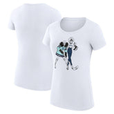 Seattle Kraken G-III 4Her by Carl Banks Women's Super-Slim Fit Lightweight Hockey Girls T-Shirt - White - NHL 200632828