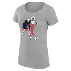 Washington Capitals G-III 4Her by Carl Banks Women's Super-Slim Fit Lightweight Hockey Girls T-Shirt - Heather Gray - NHL 200632829