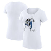 Tampa Bay Lightning G-III 4Her by Carl Banks Women's Super-Slim Fit Lightweight Hockey Girls T-Shirt - White - NHL 200632832