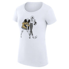 Vegas Golden Knights G-III 4Her by Carl Banks Women's Super-Slim Fit Lightweight Hockey Girls T-Shirt - White - NHL 200632835