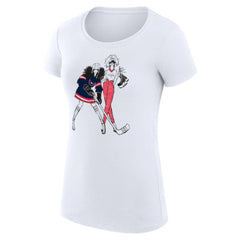 Washington Capitals G-III 4Her by Carl Banks Women's Super-Slim Fit Lightweight Hockey Girls T-Shirt - White - NHL 200632836