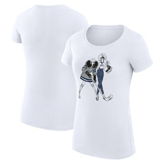 Winnipeg Jets G-III 4Her by Carl Banks Women's Super-Slim Fit Lightweight Hockey Girls T-Shirt - White - NHL 200632837