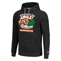 Cincinnati Bengals Homage Unisex Hyperlocal Raglan Pullover Hoodie Charcoal