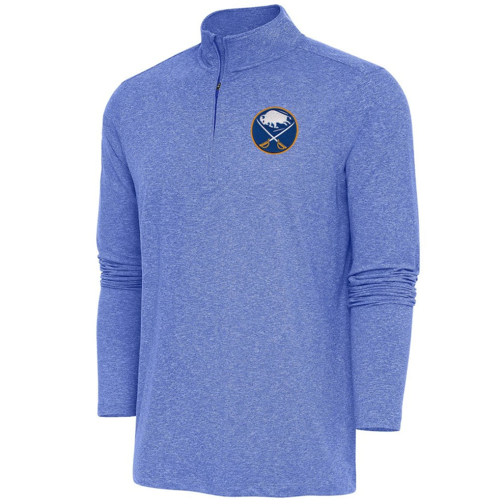 Buffalo Sabres Antigua Hunk Quarter-Zip Pullover Top - Heather Royal - NHL 200640555