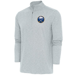 Buffalo Sabres Antigua Hunk Quarter-Zip Pullover Top - Heather Gray - NHL 200640561