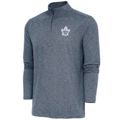 Toronto Maple Leafs Antigua Hunk Quarter-Zip Pullover Top - Heather Navy - NHL 200640762