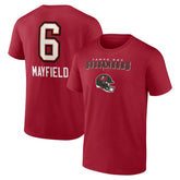Baker Mayfield Tampa Bay Buccaneers Team Wordmark Player Name & Number T-Shirt Red