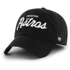 Houston Astros '47 Crosstown Classic Franchise Fitted Hat - Black - 47 brand Lifestyle