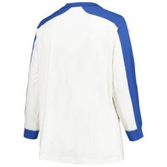 Atlanta Braves '47 Women's Plus Size Caribou Raglan Long Sleeve T-Shirt - White - 47 brand Online