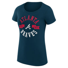 Atlanta Braves G-III 4Her by Carl Banks Women's Super-Slim Fit Lightweight City Graphic T-Shirt - Navy - MLB Online