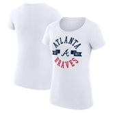 Atlanta Braves G-III 4Her by Carl Banks Women's Super-Slim Fit Lightweight City Graphic T-Shirt - White - MLB Online