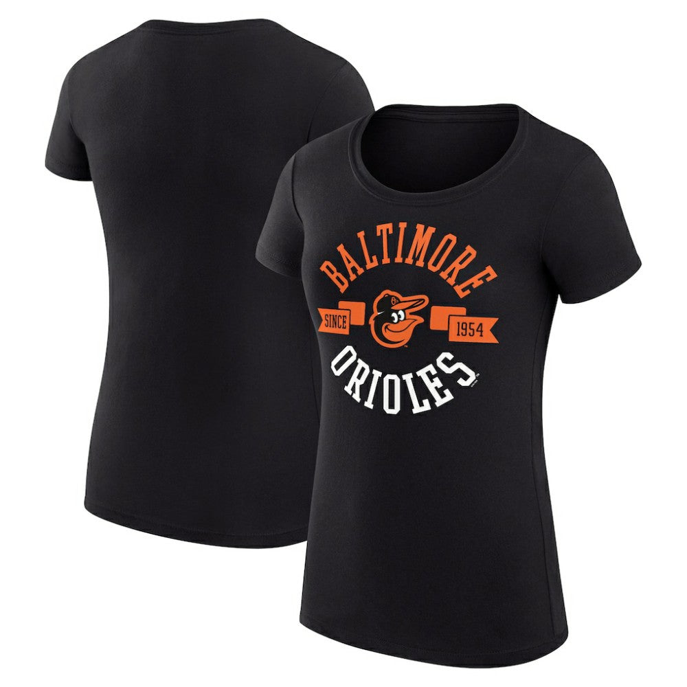 Baltimore Orioles G-III 4Her by Carl Banks Women's Super-Slim Fit Lightweight City Graphic T-Shirt - Black - MLB Online