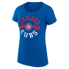 Chicago Cubs G-III 4Her by Carl Banks Women's Super-Slim Fit Lightweight City Graphic T-Shirt - Royal - MLB Online
