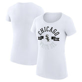Chicago White Sox G-III 4Her by Carl Banks Women's Super-Slim Fit Lightweight City Graphic T-Shirt - White - MLB Lifestyle