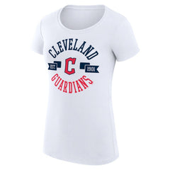 Cleveland Guardians G-III 4Her by Carl Banks Women's Super-Slim Fit Lightweight City Graphic T-Shirt - White - MLB Online