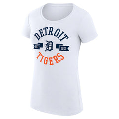Detroit Tigers G-III 4Her by Carl Banks Women's Super-Slim Fit Lightweight City Graphic T-Shirt - White - MLB Online