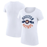 Houston Astros G-III 4Her by Carl Banks Women's Super-Slim Fit Lightweight City Graphic T-Shirt - White - MLB Online
