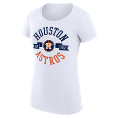 Houston Astros G-III 4Her by Carl Banks Women's Super-Slim Fit Lightweight City Graphic T-Shirt - White - MLB Online