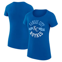 Kansas City Royals G-III 4Her by Carl Banks Women's Super-Slim Fit Lightweight City Graphic T-Shirt - Royal - MLB Online
