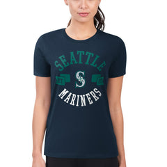 Seattle Mariners G-III 4Her by Carl Banks Women's Super-Slim Fit Lightweight City Graphic T-Shirt - Navy - MLB Online