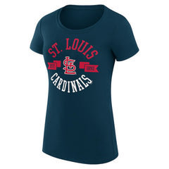 St. Louis Cardinals G-III 4Her by Carl Banks Women's Super-Slim Fit Lightweight City Graphic T-Shirt - Navy - MLB Online