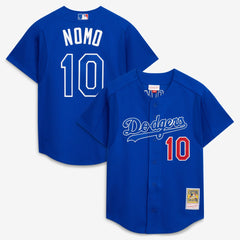 Hideo Nomo Los Angeles Dodgers Mitchell & Ness Cooperstown Collection 2004 Batting Practice Jersey - Royal - Mitchell & Ness Sale