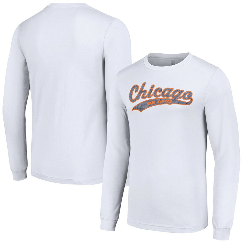 Chicago Bears Starter Tailsweep Long Sleeve T-Shirt White
