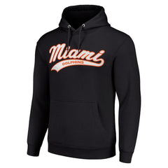 Miami Dolphins Starter Unisex Tailsweep Pullover Hoodie Black