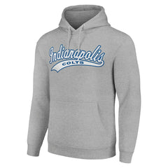 Indianapolis Colts Starter Unisex Tailsweep Pullover Hoodie Heather Gray