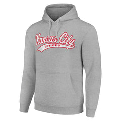 Kansas City Chiefs Starter Unisex Tailsweep Pullover Hoodie Heather Gray