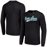 San Jose Sharks Starter Tailsweep T-Shirt - Black - NHL 200652362