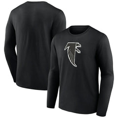 Atlanta Falcons Throwback Long Sleeve T-Shirt Black