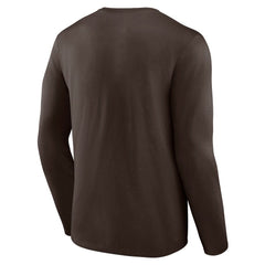 Cleveland Browns Throwback Long Sleeve T-Shirt Brown