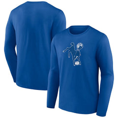 Indianapolis Colts Throwback Long Sleeve T-Shirt Royal