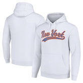 New York Islanders Starter Tailsweep Fleece Tri-Blend Pullover Hoodie - White - NHL 200652664