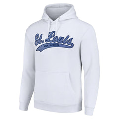 St. Louis Blues Starter Tailsweep Fleece Tri-Blend Pullover Hoodie - White - NHL 200652672