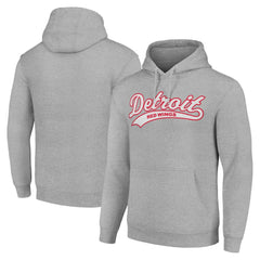 Detroit Red Wings Starter Tailsweep Fleece Tri-Blend Pullover Hoodie - Heather Gray - NHL 200652688